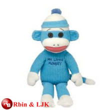 OEM doux ICTI plush toy factory plush blue monkey toy